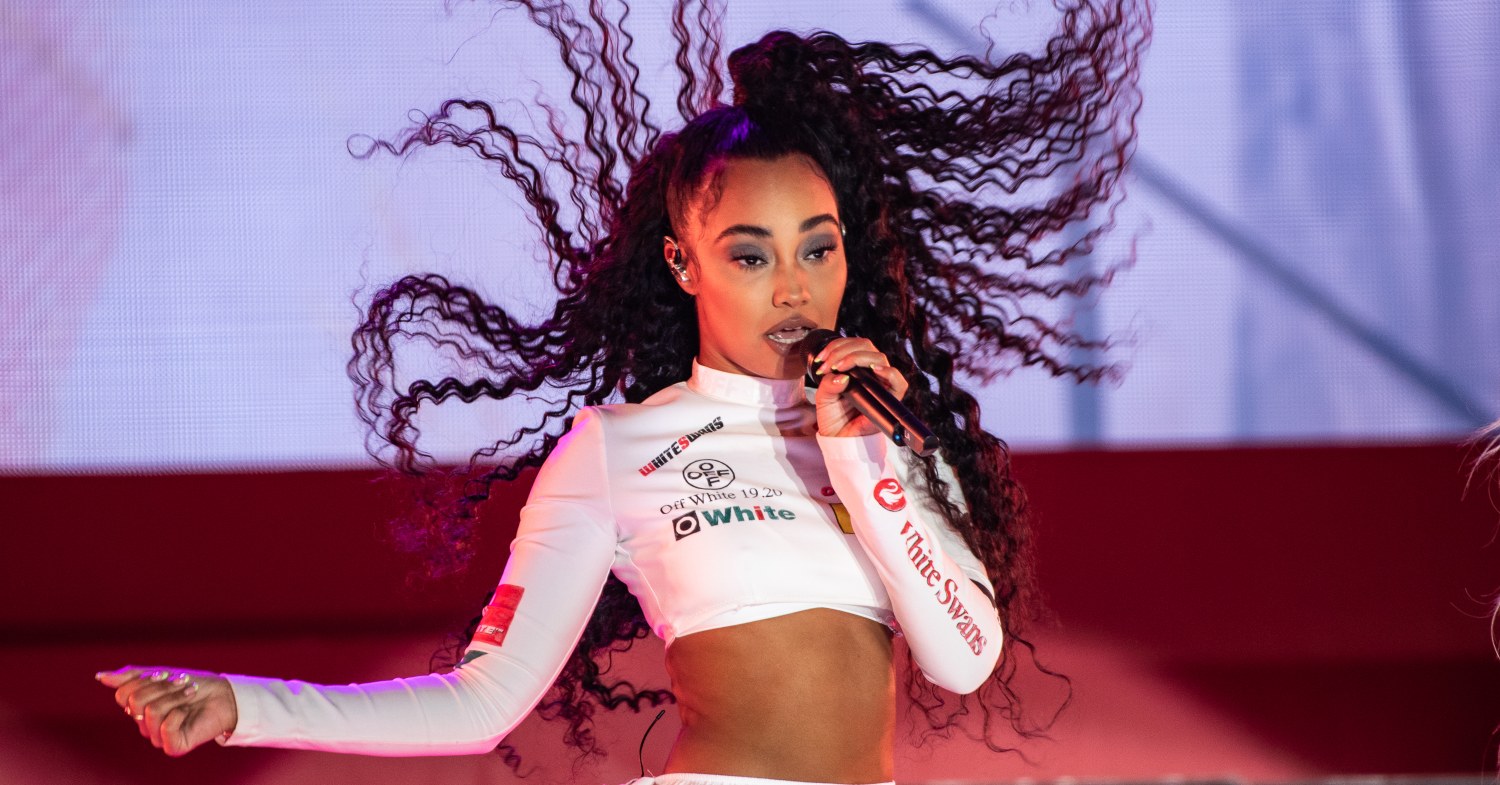 Leigh Anne Pinnock performing on stage