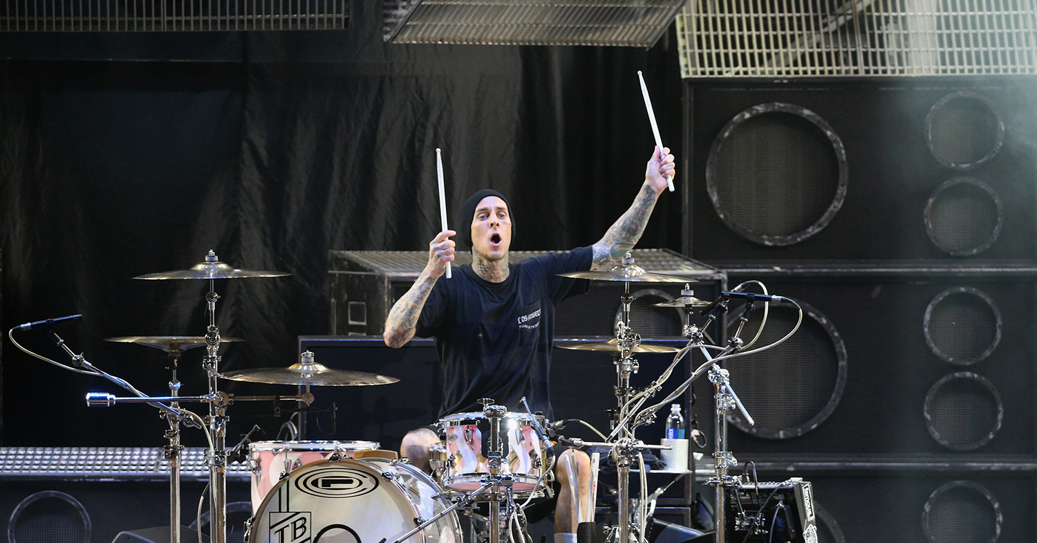 Blink-182 Drummer Travis Barker and Daughter Alabama Lend Support to March of Silence for Animal Rights