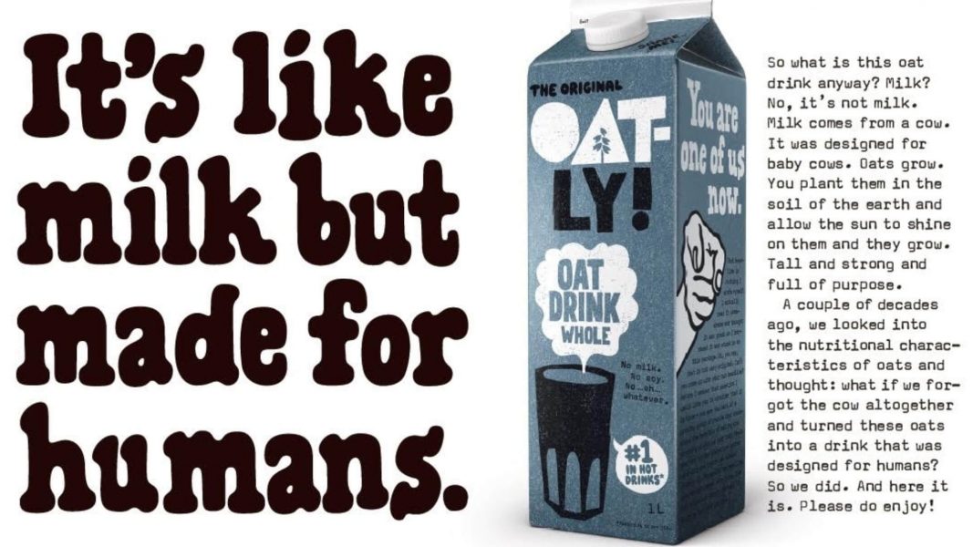 Oatly Vegan Milk Commerical Launches on UK Channel 4's On Demand