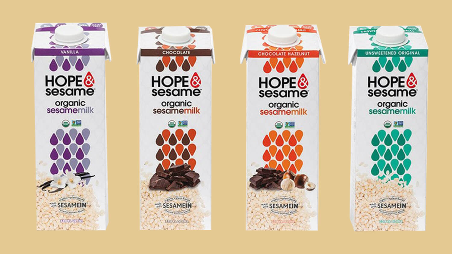 Hope & Sesame Launches World’s First Vegan and Organic Sesamemilk Range