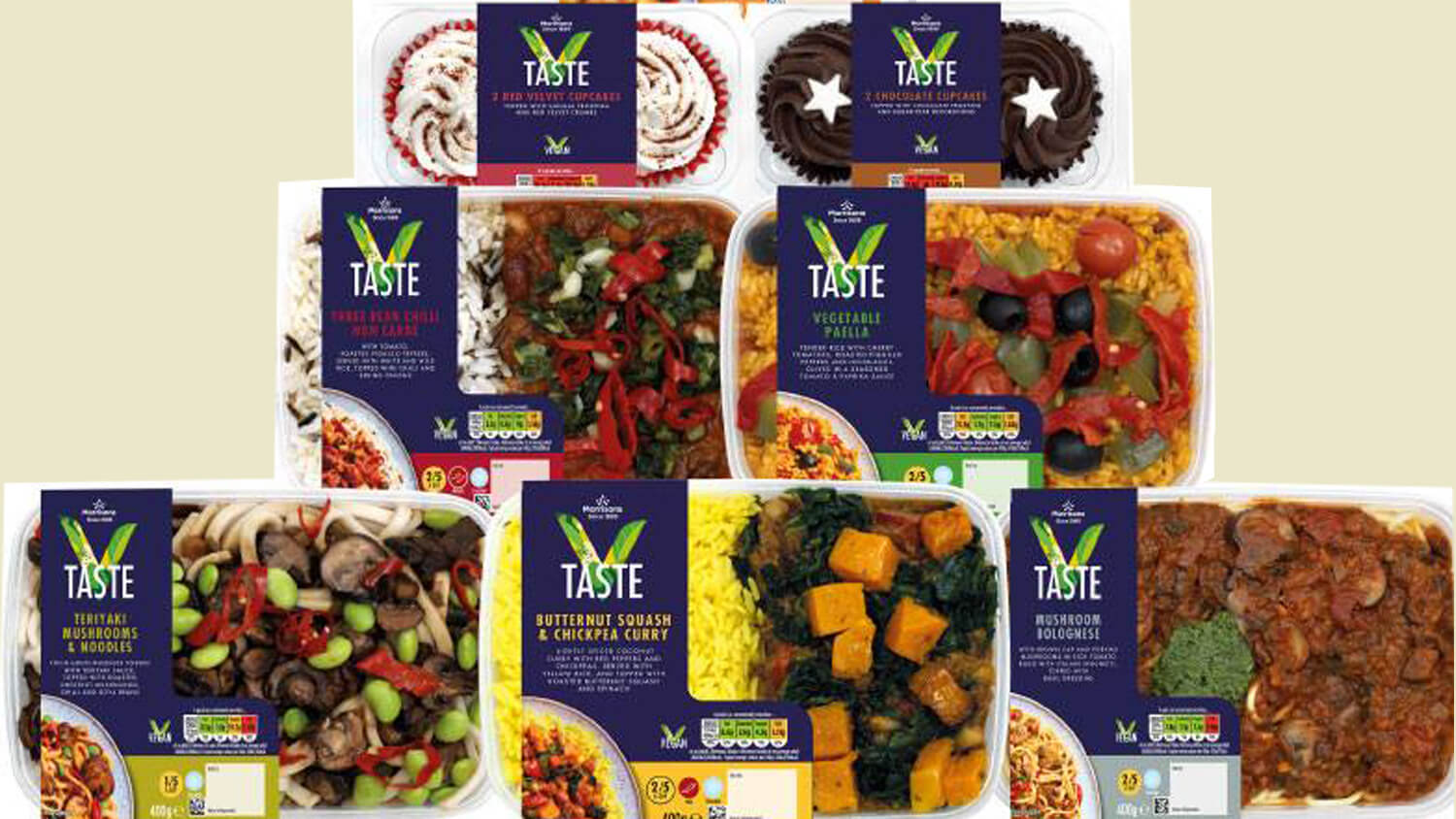 Morrisons Launches V Taste, OwnBrand Vegan Ready Meal Range of Burgers