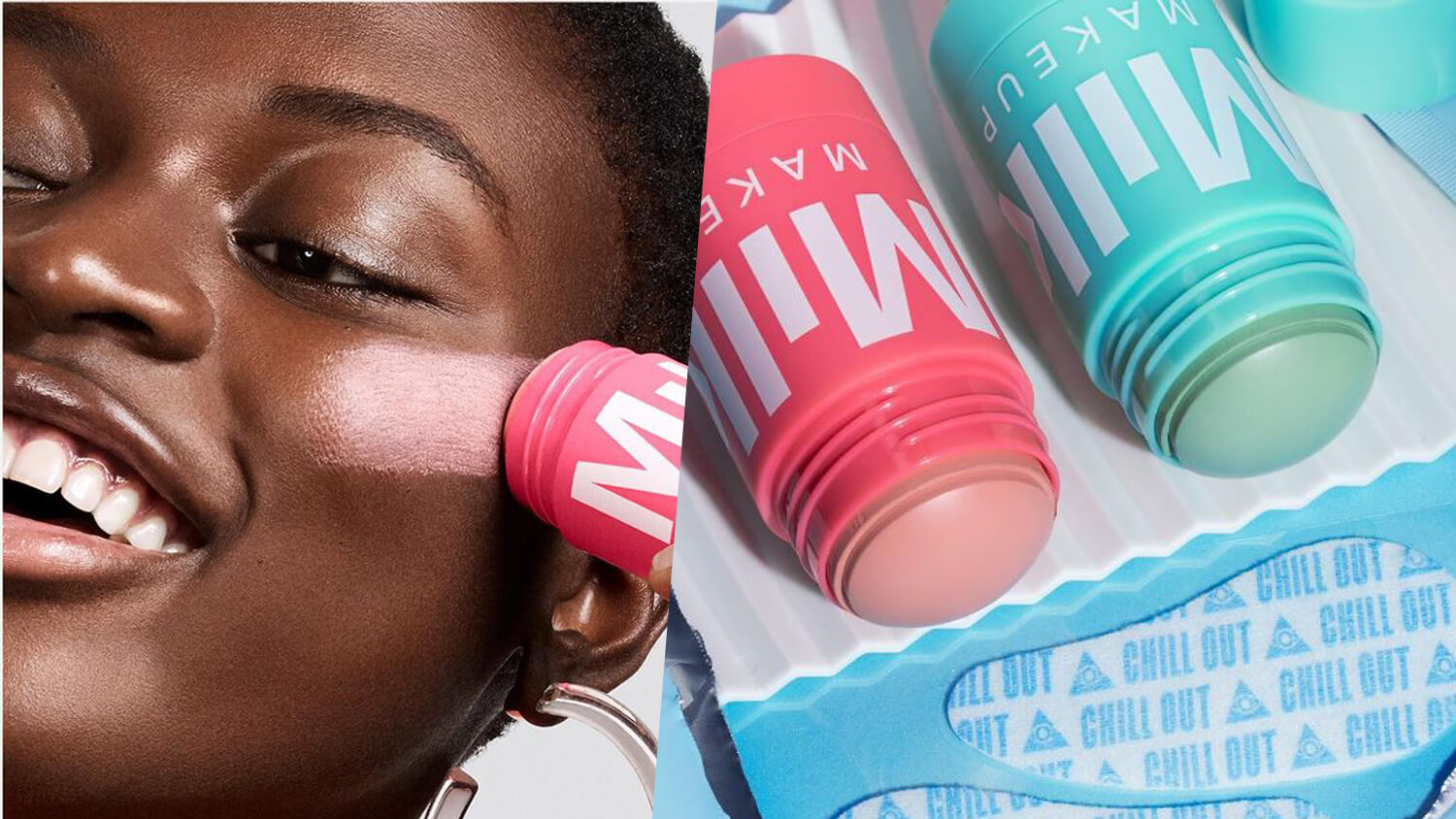 Milk Makeup Launches Vegan Roll-On Face Mask Sticks and De-Puffing Gel Eye Patches for Dark Circles