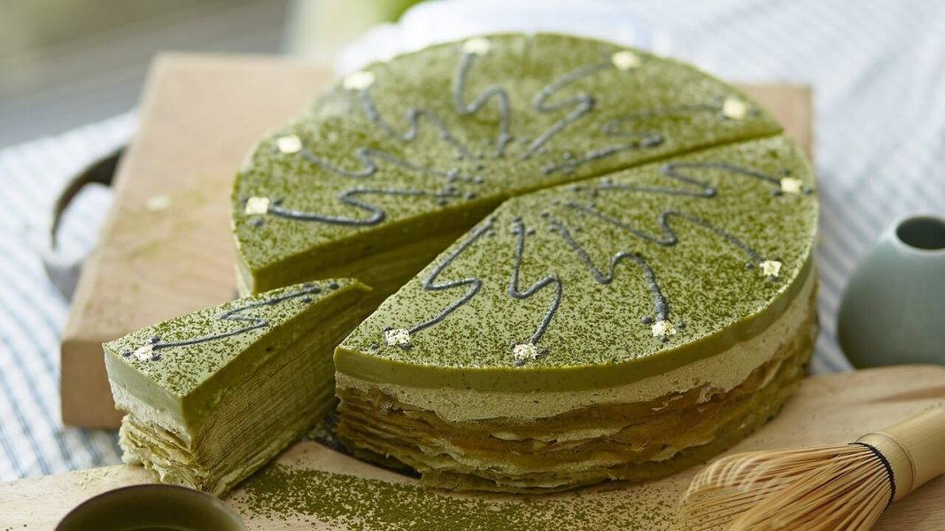 Raw Vegan Coconut Cheesecake With Matcha Green Tea