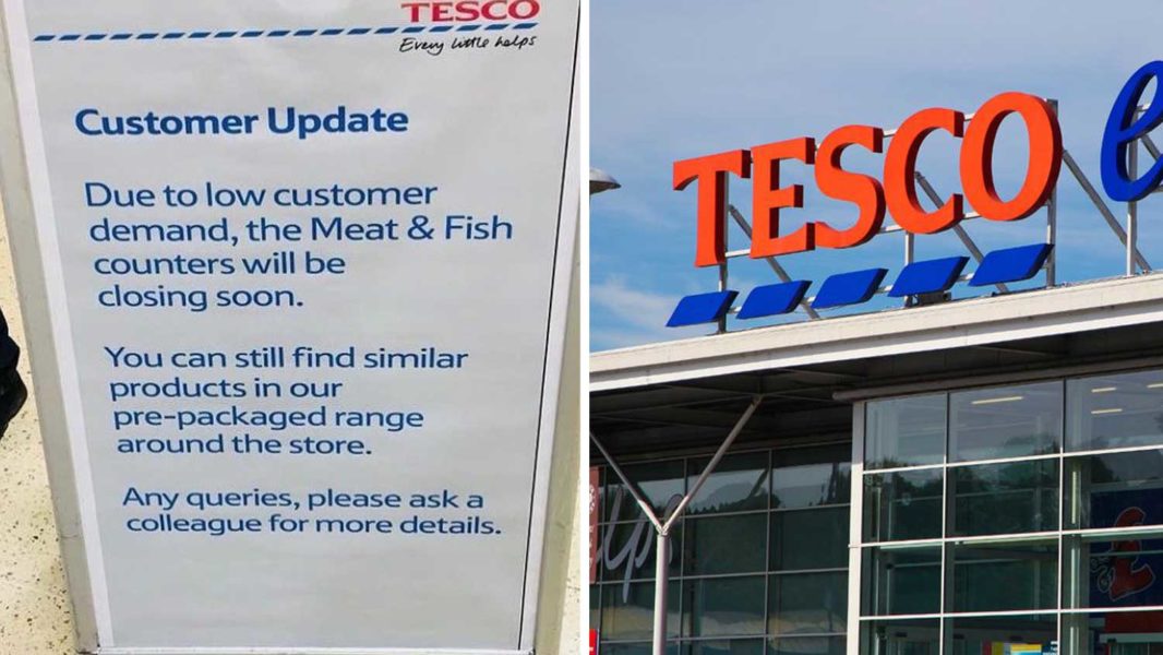Tesco Is Shutting Down Meat Counters Due to Lack of Demand