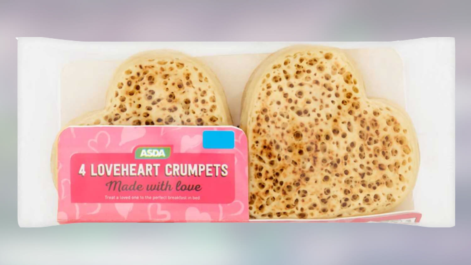 Asda Launches Vegan Heart-Shaped Crumpets for Valentine's Day