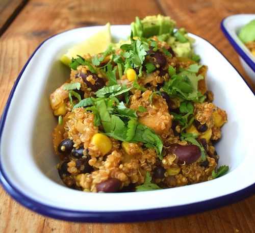 Vegan Mexican-Style Quinoa With Sweet Corn and Beans