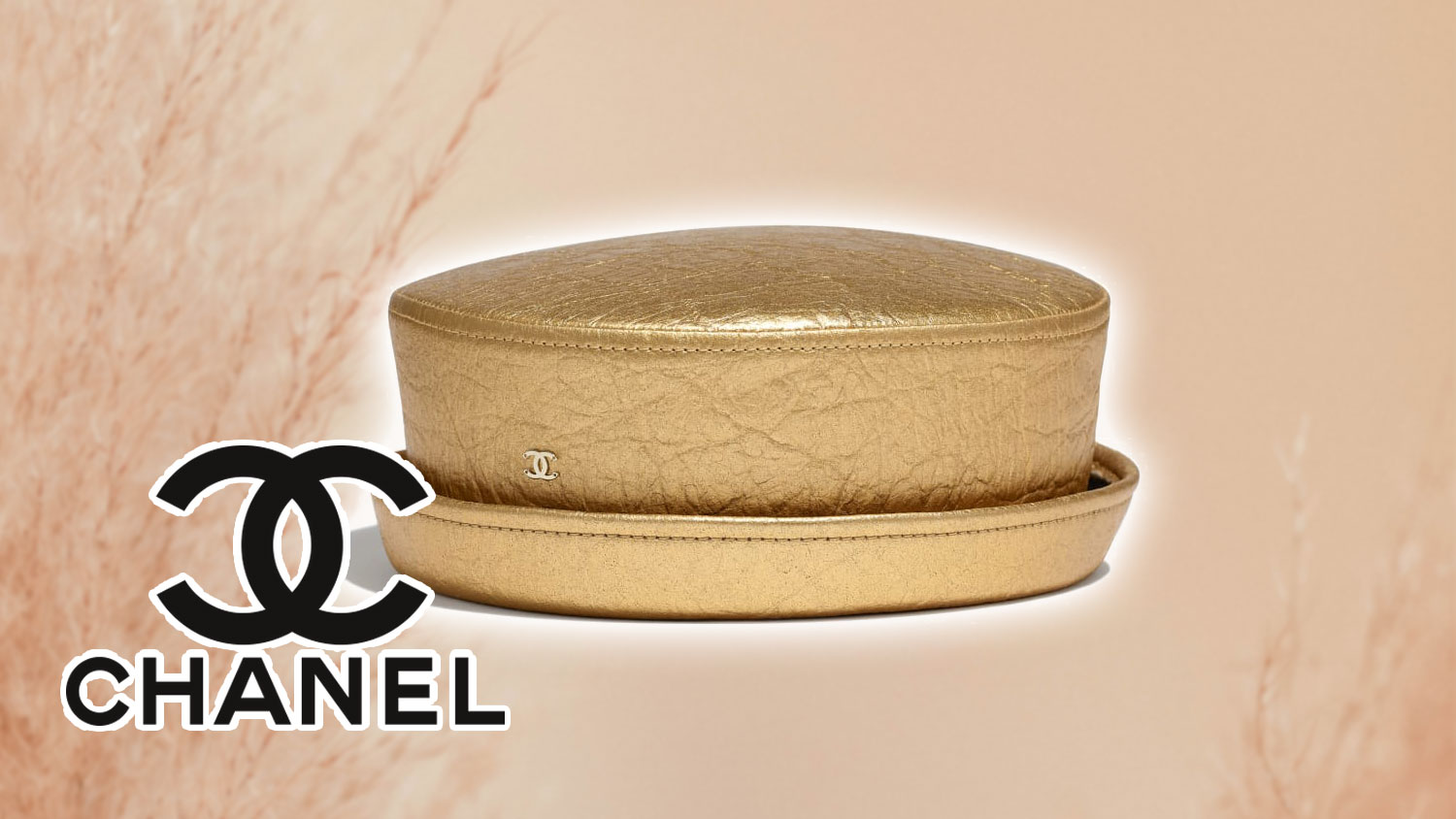 Chanel Makes a Gold Hat Out Of Pineapple Leather