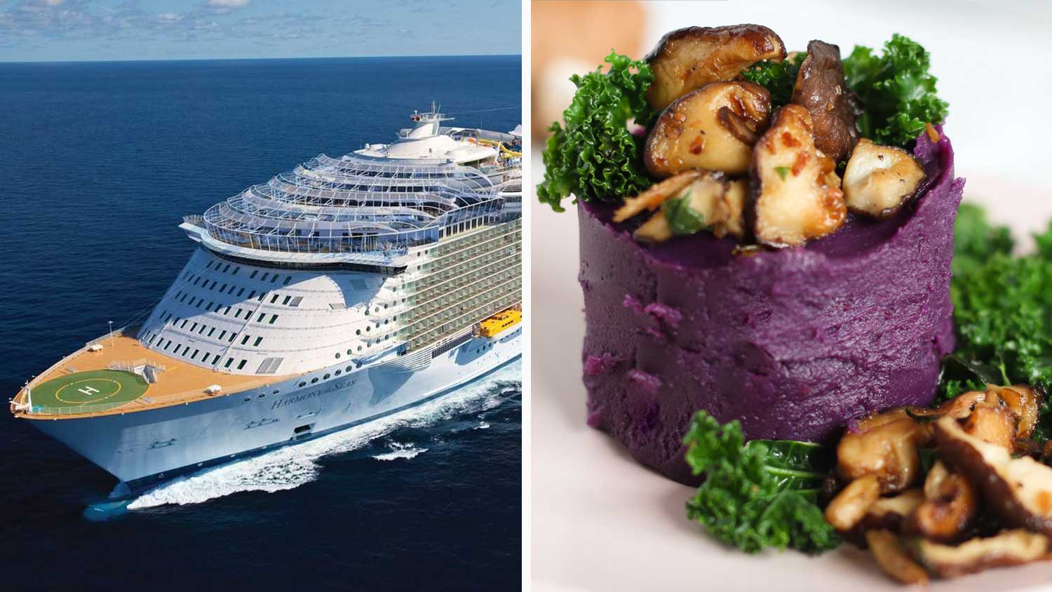 Royal Caribbean Cruises Just Launched a 3Course Vegan Menu