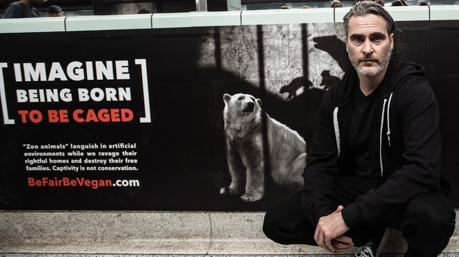 Joaquin Phoenix Leads Public Protest Against Animal ...