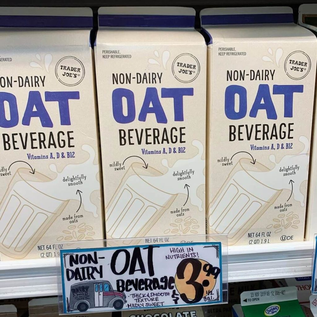 Trader Joe’s Just Launched Its Own Oat Milk LIVEKINDLY