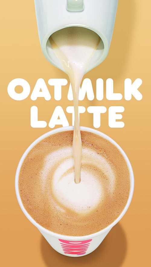 Dunkin’s Launching Vegan Oat Milk Lattes In All Stores