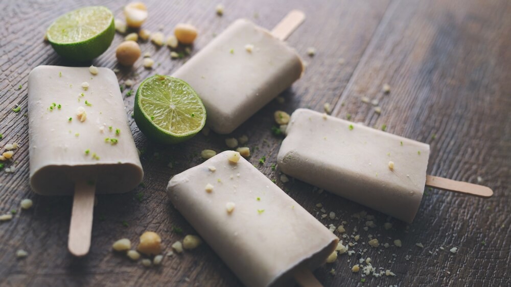 Cool Off With Vegan Lime and Macadamia Milk Popsicles