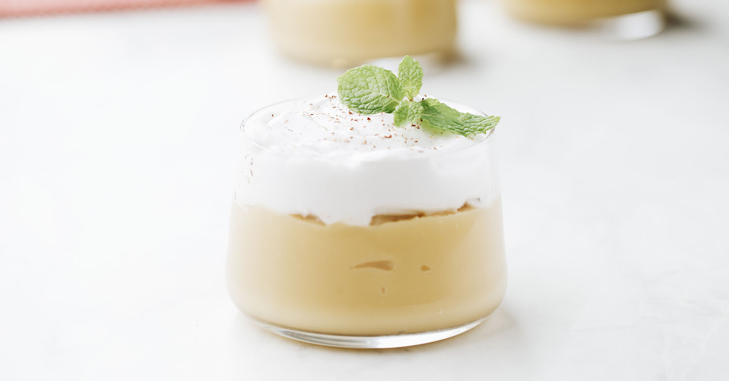 15-Minute Vegan Eggnog Latte Pudding (With Bourbon)