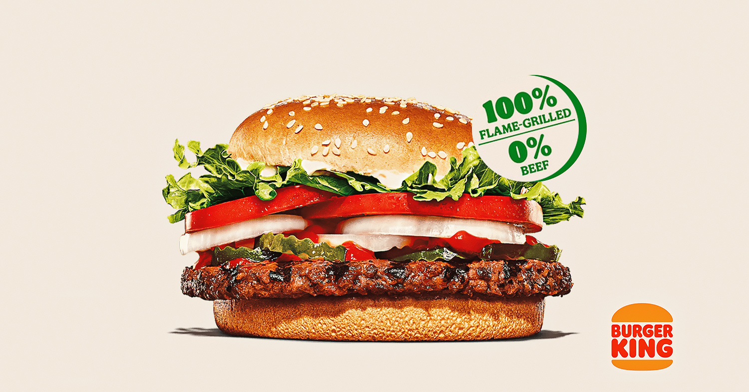 Burger King Singapore just introduced the Plant Based Whopper, featuring a vegan patty from the Vegetarian Butcher