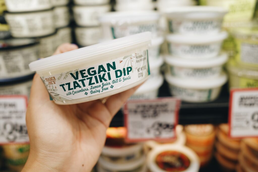 Trader Joe's vegan Tzatziki dip