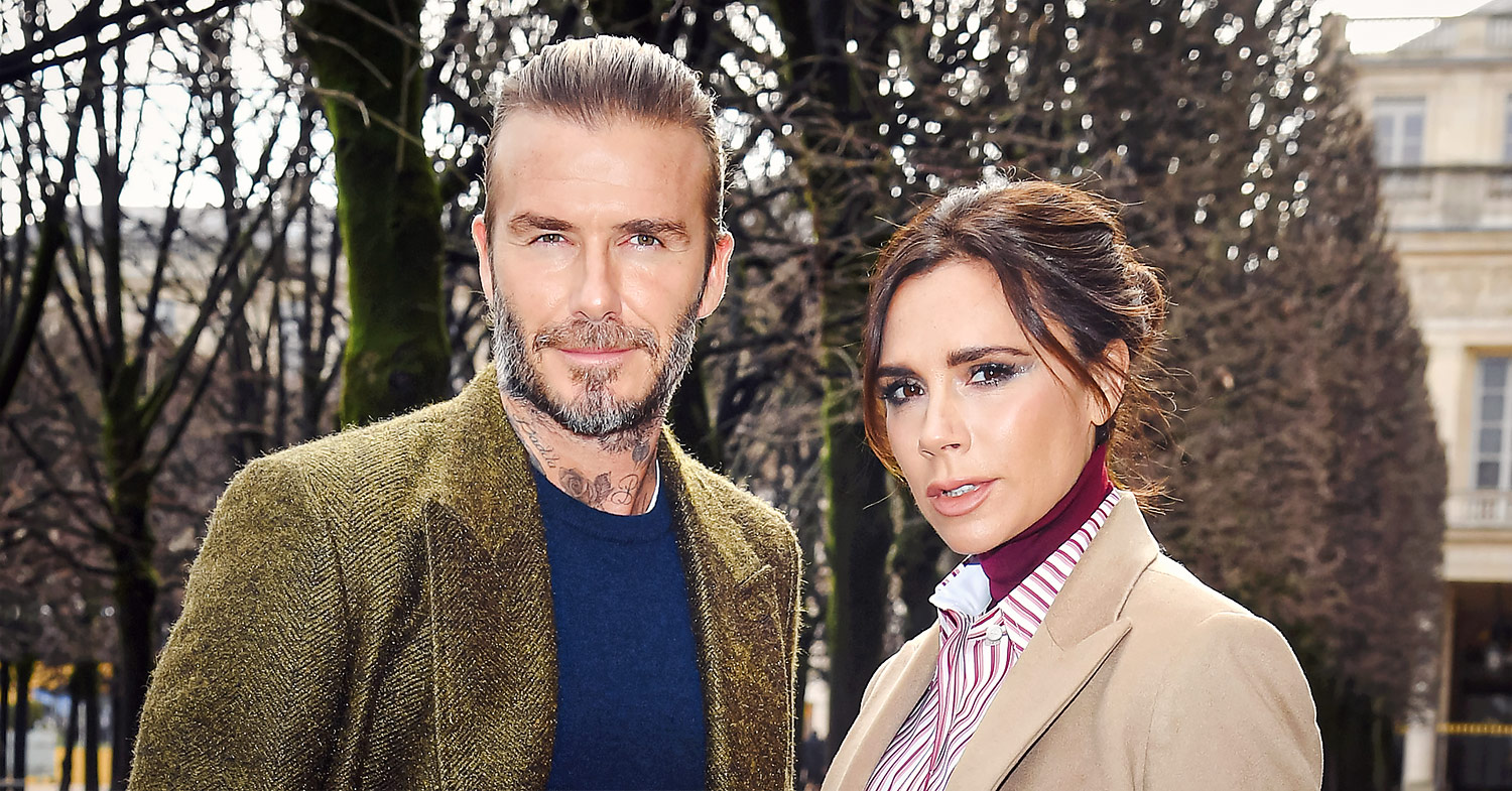 Photo of the Beckhams near their Cotswolds mansion.