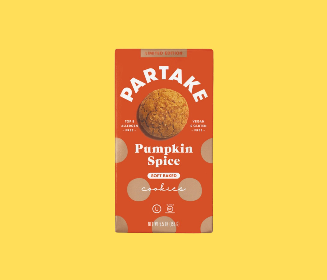 Partake Foods Pumpkin Spice Soft Baked Cookies