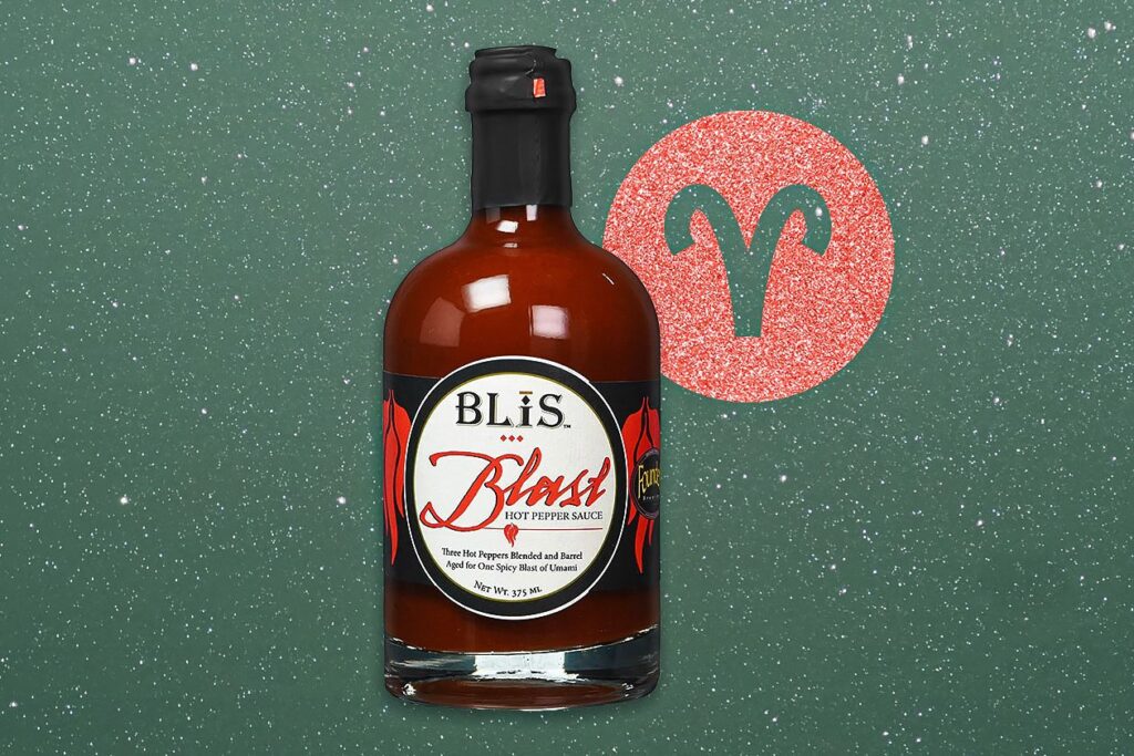 Photo shows a bottle of BLiS hot sauce