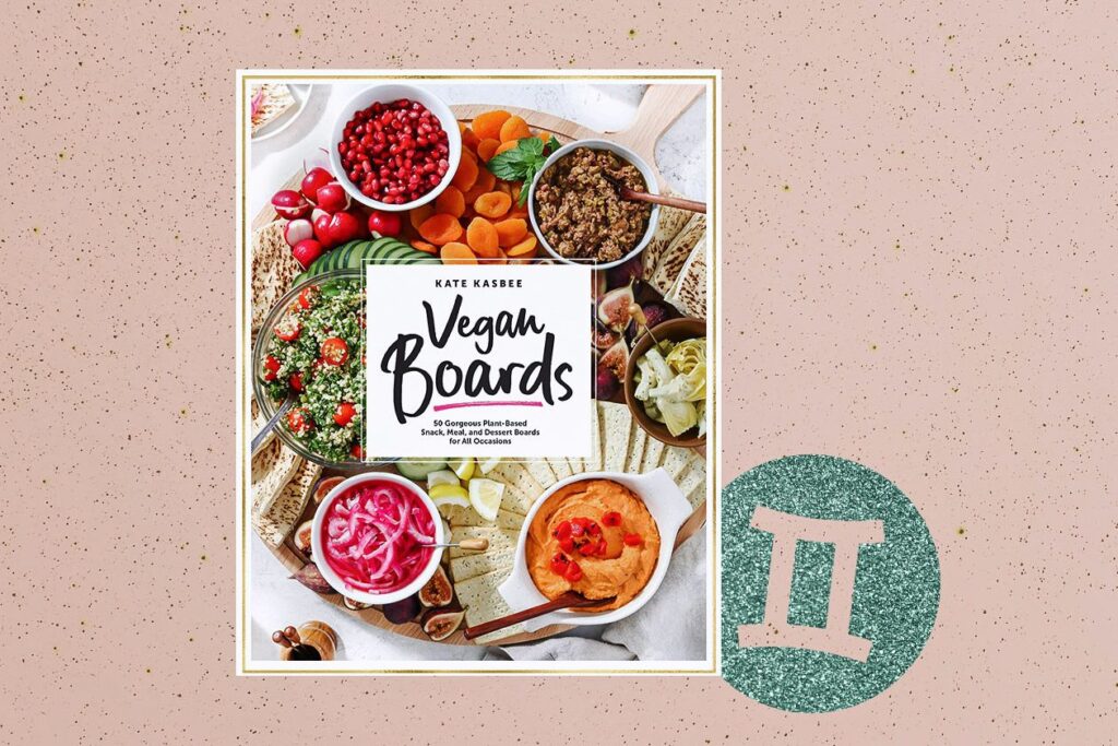 Photo showing the cookbook "Vegan Boards" by Kate Kasbee