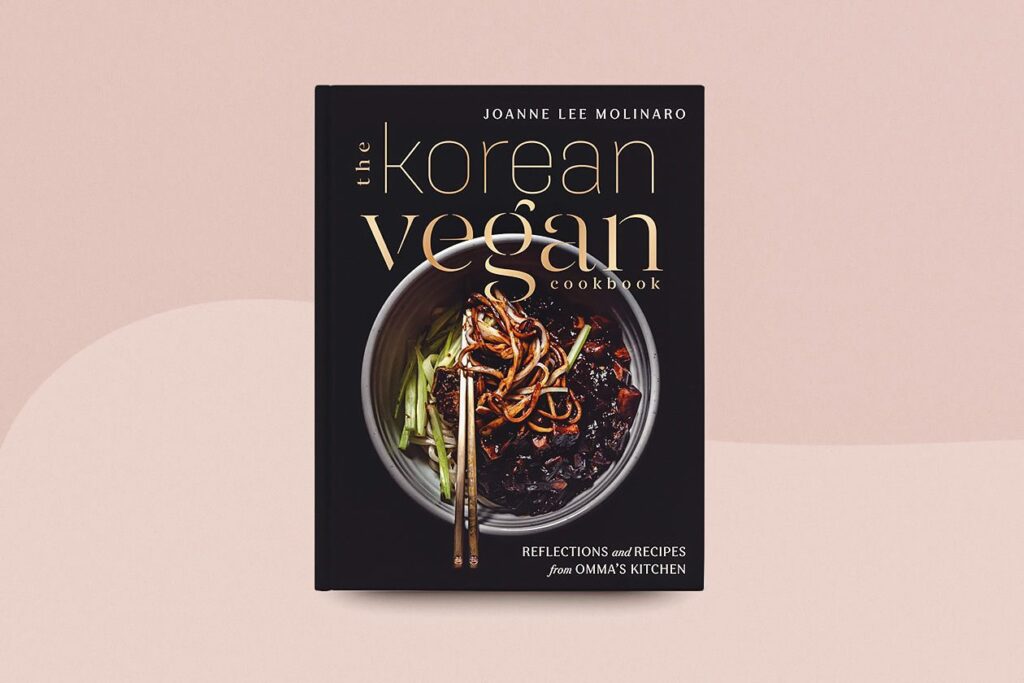 Photo shows the Korean Vegan Cookbook by Joanne Molinaro