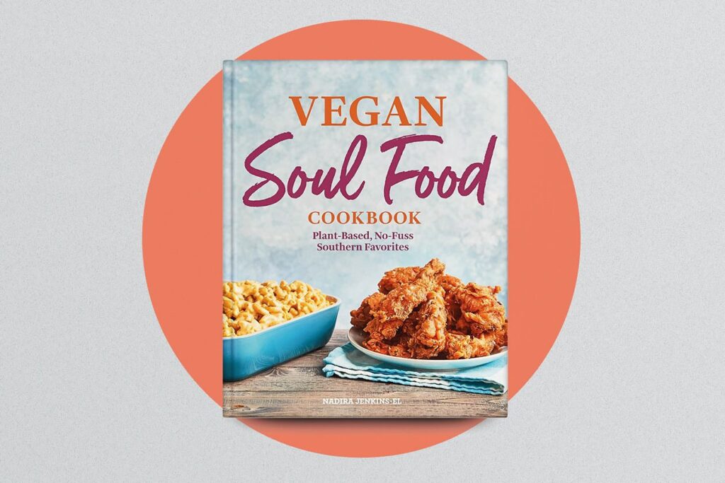 Photo shows the Vegan Soul Food cookbook